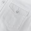 image:imageDubinik Long Sleeve Pearl Snap Shirts for Men Western Cowboy Shirt Casual Work Button Down with Pockets Comfortable FitWhite