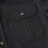 image:imageDubinik Mens Long Sleeve Button Down Shirt Casual Solid Work Shirts Two Pocket for Men AllCotton Regular Fit VintageBlack