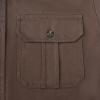 image:imageDubinik Mens Long Sleeve Button Down Shirt Casual Solid Work Shirts Two Pocket for Men AllCotton Regular Fit VintageBrown
