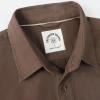 image:imageDubinik Mens Long Sleeve Button Down Shirt Casual Solid Work Shirts Two Pocket for Men AllCotton Regular Fit VintageBrown