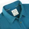 image:imageDubinik Mens Long Sleeve Button Down Shirt Casual Solid Work Shirts Two Pocket for Men AllCotton Regular Fit VintageNavy Blue