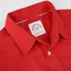 image:imageDubinik Mens Long Sleeve Button Down Shirt Casual Solid Work Shirts Two Pocket for Men AllCotton Regular Fit VintageRed
