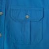 image:imageDubinik Mens Long Sleeve Button Down Shirt Casual Solid Work Shirts Two Pocket for Men AllCotton Regular Fit VintageSky Blue