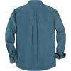 image:imageDubinik Mens Long Sleeve Button Down Shirt Casual Solid Work Shirts Two Pocket for Men AllCotton Regular Fit VintageSlate Blue