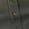 image:imageDubinik Mens Short Sleeve Button Down Shirts 2 Pocket Casual Vintage Cotton Button up Comfortable Western Heavyweight WorkArmy Green
