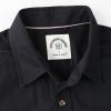image:imageDubinik Mens Short Sleeve Button Down Shirts 2 Pocket Casual Vintage Cotton Button up Comfortable Western Heavyweight WorkBlack