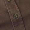 image:imageDubinik Mens Short Sleeve Button Down Shirts 2 Pocket Casual Vintage Cotton Button up Comfortable Western Heavyweight WorkBrown