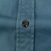 image:imageDubinik Mens Short Sleeve Button Down Shirts 2 Pocket Casual Vintage Cotton Button up Comfortable Western Heavyweight WorkGray Blue
