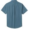 image:imageDubinik Mens Short Sleeve Button Down Shirts 2 Pocket Casual Vintage Cotton Button up Comfortable Western Heavyweight WorkGray Blue
