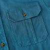 image:imageDubinik Mens Short Sleeve Button Down Shirts 2 Pocket Casual Vintage Cotton Button up Comfortable Western Heavyweight WorkLight Navy