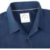 image:imageDubinik Mens Short Sleeve Button Down Shirts 2 Pocket Casual Vintage Cotton Button up Comfortable Western Heavyweight WorkNavy Blue