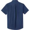 image:imageDubinik Mens Short Sleeve Button Down Shirts 2 Pocket Casual Vintage Cotton Button up Comfortable Western Heavyweight WorkNavy Blue