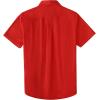 image:imageDubinik Mens Short Sleeve Button Down Shirts 2 Pocket Casual Vintage Cotton Button up Comfortable Western Heavyweight WorkRed