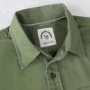 image:imageDubinik Mens Short Sleeve Button Down Shirts 2 Pocket Casual Vintage Cotton Button up Comfortable Western Heavyweight WorkSage Green