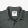 image:imageDubinik Mens Short Sleeve Button Down Shirts 2 Pocket Work Casual Vintage Cotton with StretchArmy Green