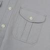 image:imageDubinik Mens Short Sleeve Button Down Shirts 2 Pocket Work Casual Vintage Cotton with StretchDark Gray