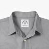 image:imageDubinik Mens Short Sleeve Button Down Shirts 2 Pocket Work Casual Vintage Cotton with StretchDark Gray