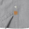image:imageDubinik Mens Short Sleeve Button Down Shirts 2 Pocket Work Casual Vintage Cotton with StretchDark Gray