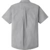 image:imageDubinik Mens Short Sleeve Button Down Shirts 2 Pocket Work Casual Vintage Cotton with StretchDark Gray