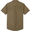 image:imageDubinik Mens Short Sleeve Button Down Shirts 2 Pocket Work Casual Vintage Cotton with StretchDark Khaki