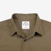image:imageDubinik Mens Short Sleeve Button Down Shirts 2 Pocket Work Casual Vintage Cotton with StretchDark Khaki