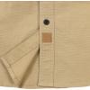 image:imageDubinik Mens Short Sleeve Button Down Shirts 2 Pocket Work Casual Vintage Cotton with StretchKhaki