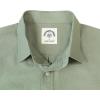 image:imageDubinik Mens Short Sleeve Button Down Shirts 2 Pocket Work Casual Vintage Cotton with StretchLight Green