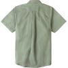 image:imageDubinik Mens Short Sleeve Button Down Shirts 2 Pocket Work Casual Vintage Cotton with StretchLight Green
