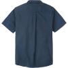 image:imageDubinik Mens Short Sleeve Button Down Shirts 2 Pocket Work Casual Vintage Cotton with StretchNavy Blue
