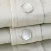 image:imageDubinik Pearl Snap Western Shirt for Men Short Sleeve Durable Cotton Cowboy Work ShirtBeige White