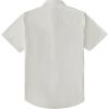 image:imageDubinik Pearl Snap Western Shirt for Men Short Sleeve Durable Cotton Cowboy Work ShirtBeige White