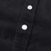 image:imageDubinik Pearl Snap Western Shirt for Men Short Sleeve Durable Cotton Cowboy Work ShirtBlack