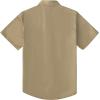 image:imageDubinik Pearl Snap Western Shirt for Men Short Sleeve Durable Cotton Cowboy Work ShirtKhaki