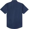 image:imageDubinik Pearl Snap Western Shirt for Men Short Sleeve Durable Cotton Cowboy Work ShirtNavy
