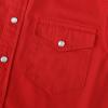 image:imageDubinik Pearl Snap Western Shirt for Men Short Sleeve Durable Cotton Cowboy Work ShirtRed