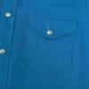 image:imageDubinik Pearl Snap Western Shirt for Men Short Sleeve Durable Cotton Cowboy Work ShirtSky Blue