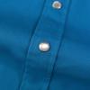 image:imageDubinik Pearl Snap Western Shirt for Men Short Sleeve Durable Cotton Cowboy Work ShirtSky Blue