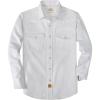 image:imageDubinik Long Sleeve Pearl Snap Shirts for Men Western Cowboy Shirt Casual Work Button Down with Pockets Comfortable FitWhite