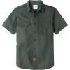 image:imageDubinik Mens Short Sleeve Button Down Shirts 2 Pocket Work Casual Vintage Cotton with StretchArmy Green