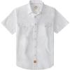 image:imageDubinik Pearl Snap Western Shirt for Men Short Sleeve Durable Cotton Cowboy Work ShirtWhite
