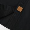 image:imageDubinik Chambray Shirt Men Cotton Mens Button Up Shirts Long Sleeve Casual Work with 2 Pockets Regular FitBlack