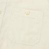 image:imageDubinik Chambray Shirt Men Cotton Mens Button Up Shirts Long Sleeve Casual Work with 2 Pockets Regular FitCream