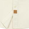 image:imageDubinik Chambray Shirt Men Cotton Mens Button Up Shirts Long Sleeve Casual Work with 2 Pockets Regular FitCream