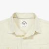 image:imageDubinik Chambray Shirt Men Cotton Mens Button Up Shirts Long Sleeve Casual Work with 2 Pockets Regular FitCream