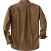 image:imageDubinik Chambray Shirt Men Cotton Mens Button Up Shirts Long Sleeve Casual Work with 2 Pockets Regular FitDark Brown
