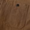 image:imageDubinik Chambray Shirt Men Cotton Mens Button Up Shirts Long Sleeve Casual Work with 2 Pockets Regular FitDark Brown