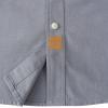 image:imageDubinik Chambray Shirt Men Cotton Mens Button Up Shirts Long Sleeve Casual Work with 2 Pockets Regular FitGray