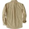 image:imageDubinik Chambray Shirt Men Cotton Mens Button Up Shirts Long Sleeve Casual Work with 2 Pockets Regular FitKhaki