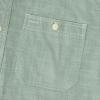 image:imageDubinik Chambray Shirt Men Cotton Mens Button Up Shirts Long Sleeve Casual Work with 2 Pockets Regular FitLight Green