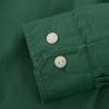 image:imageDubinik Chambray Shirt Men Cotton Mens Button Up Shirts Long Sleeve Casual Work with 2 Pockets Regular FitOlive Green